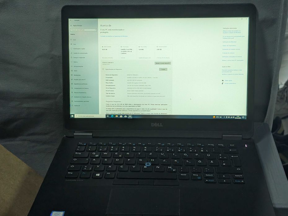 Portátil Dell Latitude E7470 i5 8GB RAM SSD #9