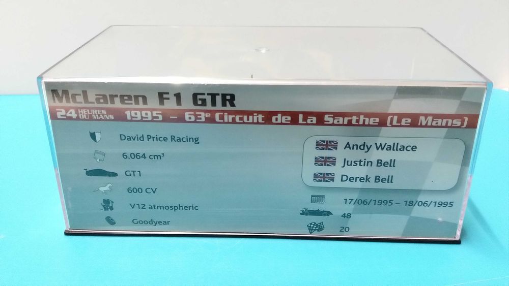 McLaren F1 GTR #51: 24h Le Mans 1995 - Miniatura Altaya/IXO esc 1/43