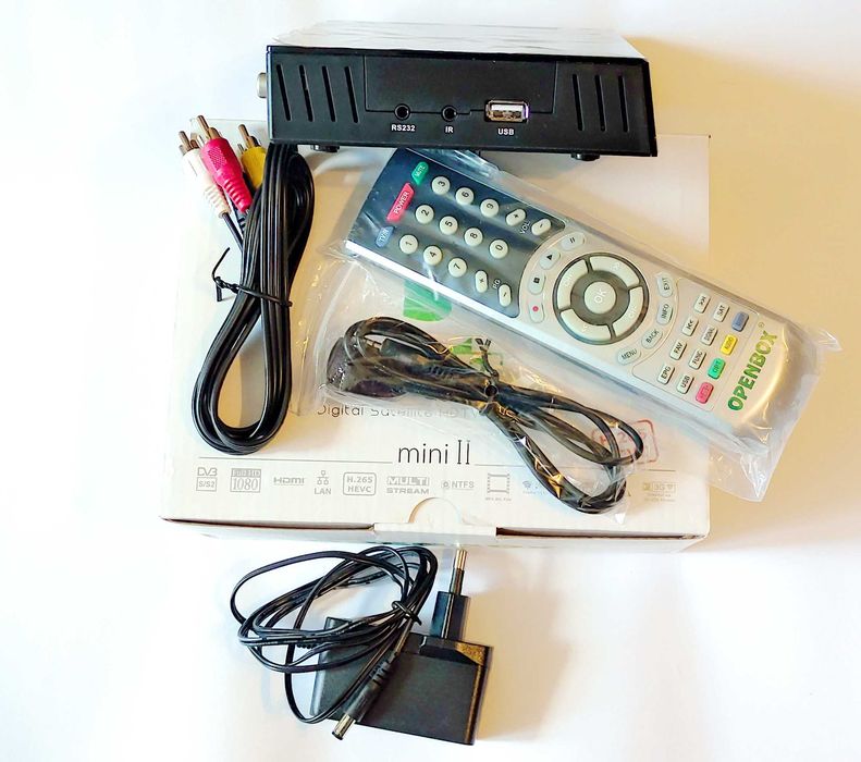 Тюнер супутниковий Openbox S3 Mini ІІ - HEVC, IPTV, T2MI, ВЧ-модулятор, СА-картоприймач