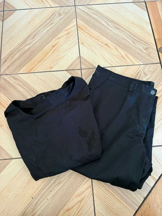Czarny komplet medyczny Vena Uniforms damski rozmiar 44