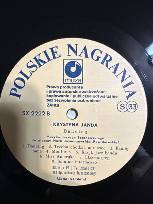 Krystyna Janda Marek Grechuta W Malinowym Chruściaku 1984 winyl
