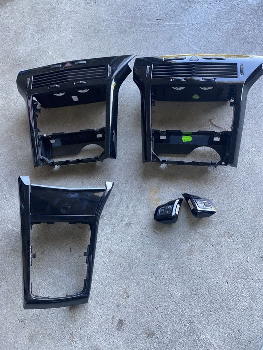 Consola central opel astra h preto piano