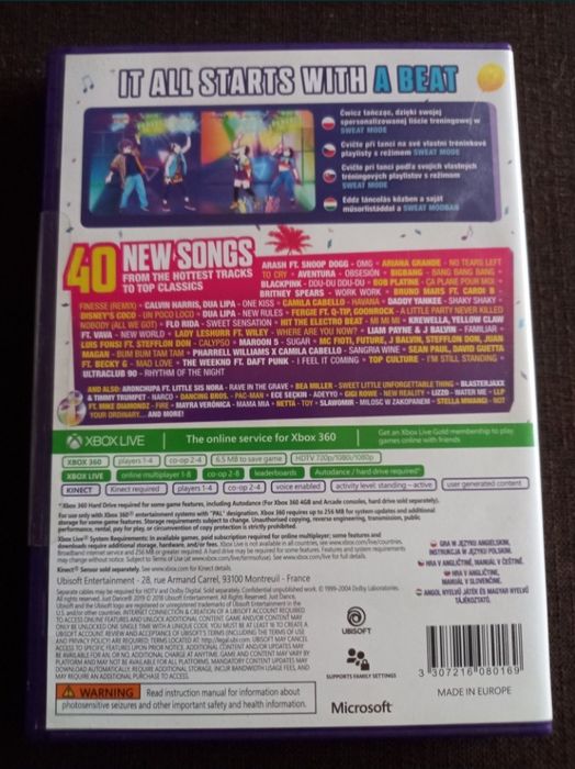 Gra taneczna Just Dance 2019 na konsolę xbox 360 kinect taniec n