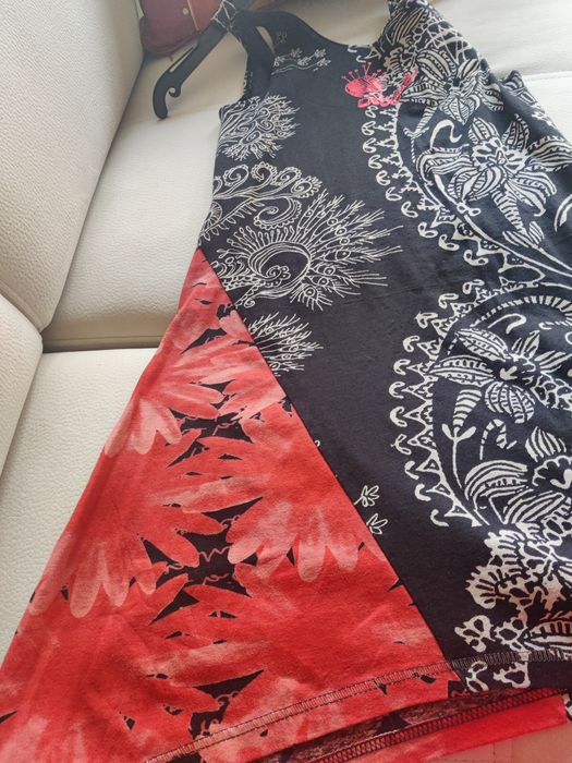 Desigual Tunic, Black, Red and White, 3664287244599681122