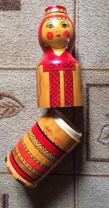 Матрёшка-футляр для бутылки СССР