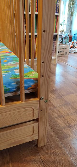 Ліжко дитяче з шухлядою та матрацом