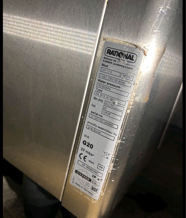 Газовий пароконвектомат. Піч. Пароконвекційна піч. Rational. CMP 101 G