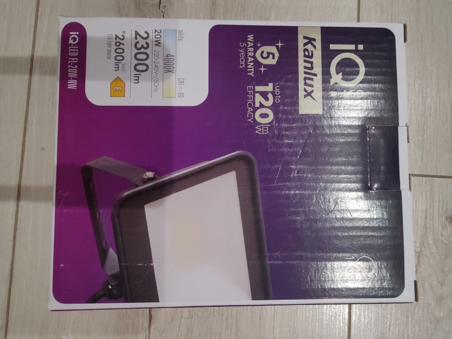 Kanlux naświetlacz led IQ-LED FL-20W-NW-SE 20W 2300LM z czujnikiem