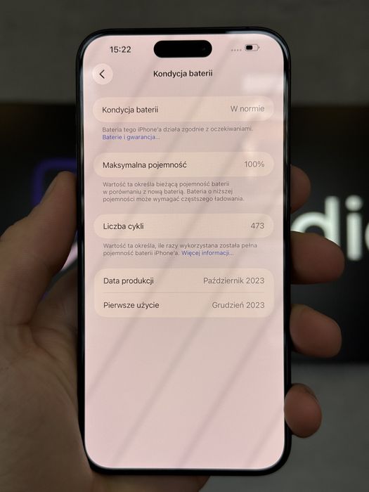 RATY 0% iPhone 15 Pro Max 256GB BATERIA 100% GWARANCJA 12 miesiecy!!!