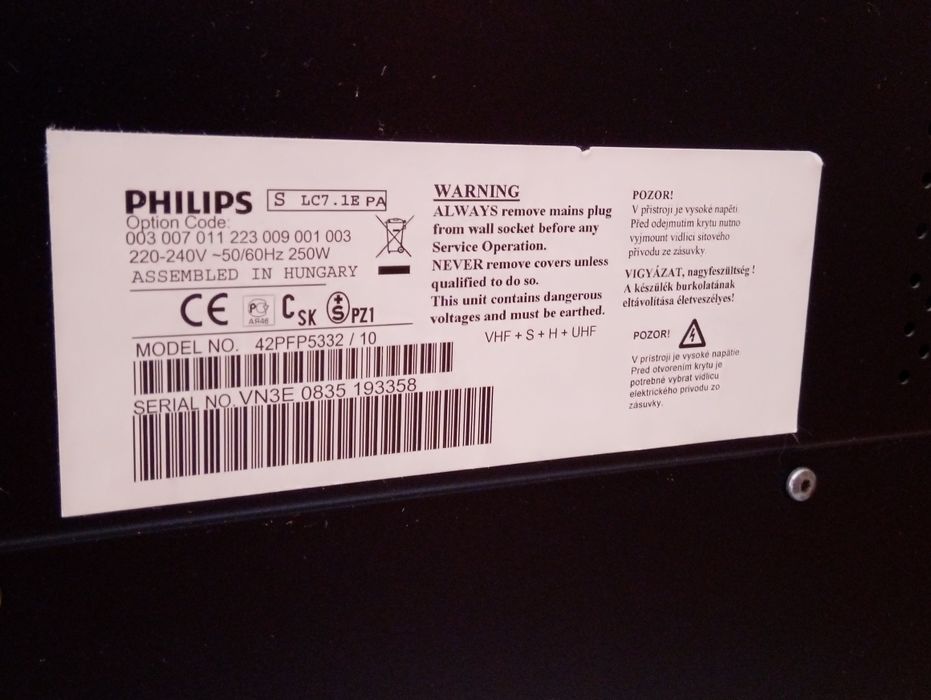 TV Philips 42" plazma!