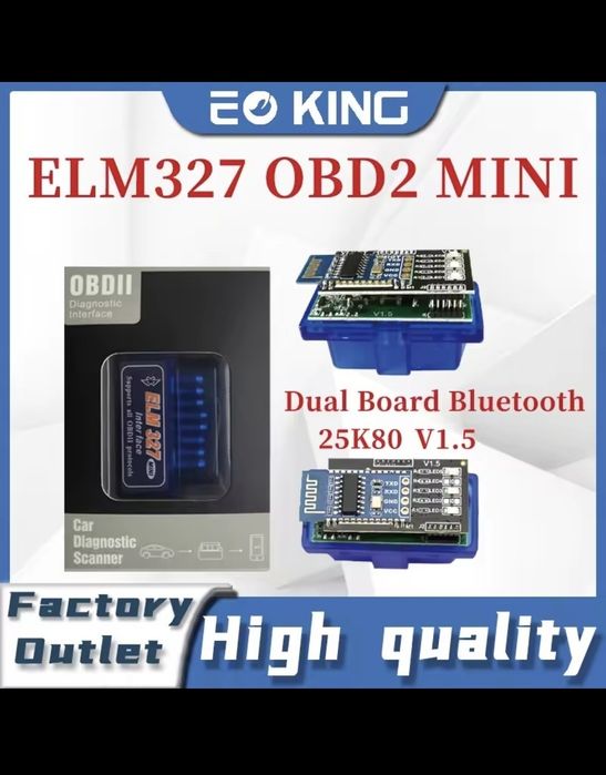 Odb2 elm327 diagnóstico carro dupla placa