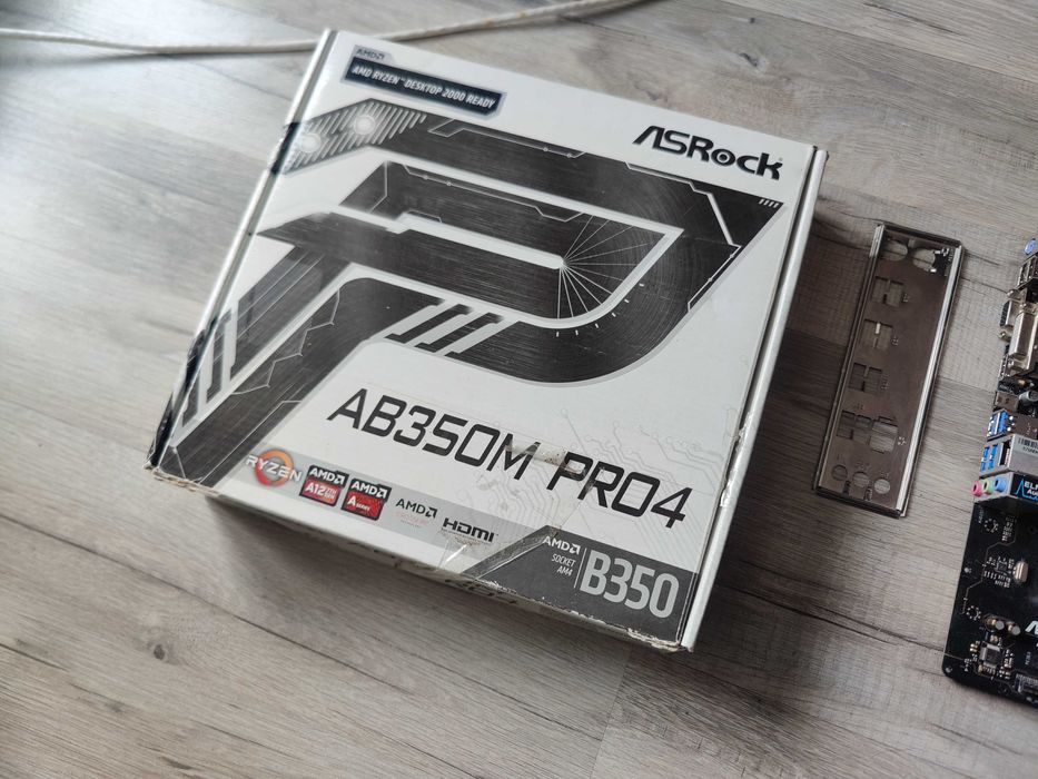 Материнська плата ASRock AB350M Pro4 (sAM4, AMD B350, PCI-Ex16) ryzen