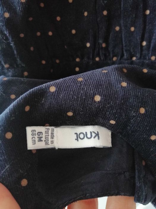 Saia bombazine Knot - tam 6 meses