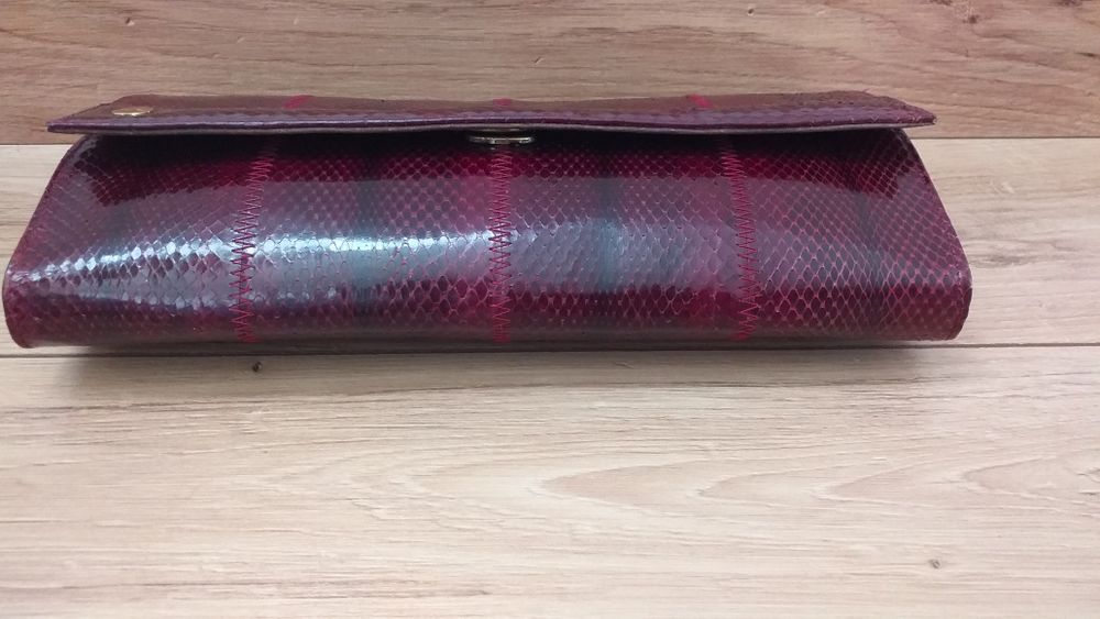 WĄŻ Bottega Veneta styl Mała oryginalna luksusowa skóra węża torebka