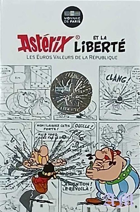 França 10€ Astérix série Liberté Prata