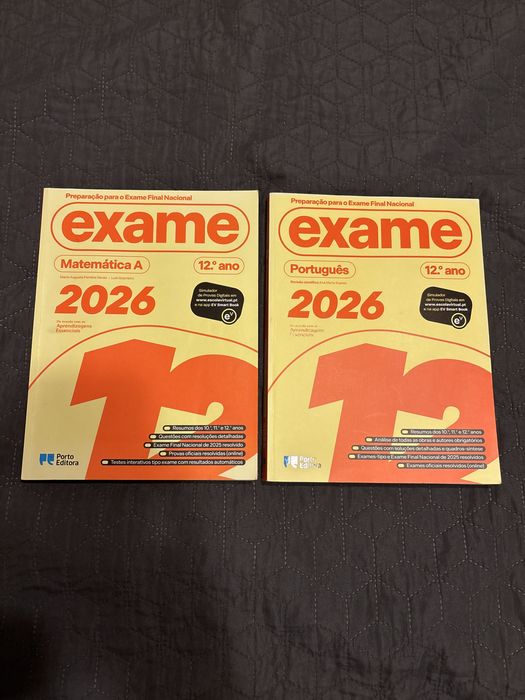 livros de preparação para exame final nacional 2026