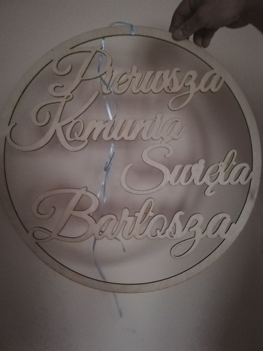 Koło dekoracja komunijna