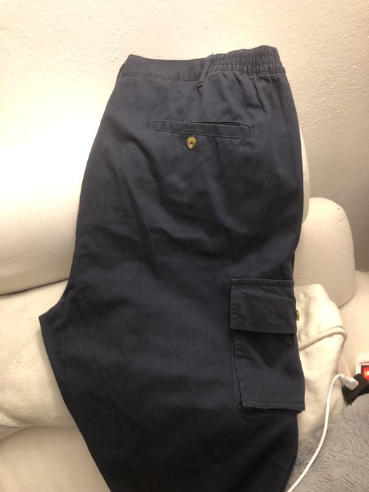 Spodnie 42 Cotton granatowe