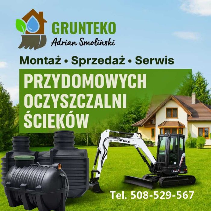 Przydomowe Oczyszczalnie Ścieków Szambo Zbiorniki Montaż Sprzedaż