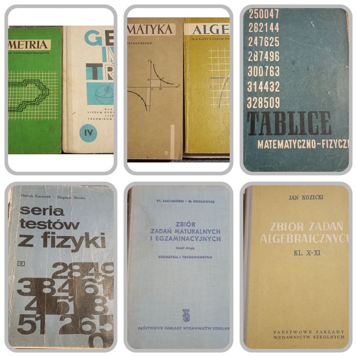 Podręczniki i zbiory matematyka z PRL