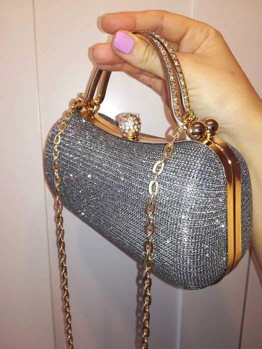 Torebka błyszcząca holo brokat wesele Sylwester