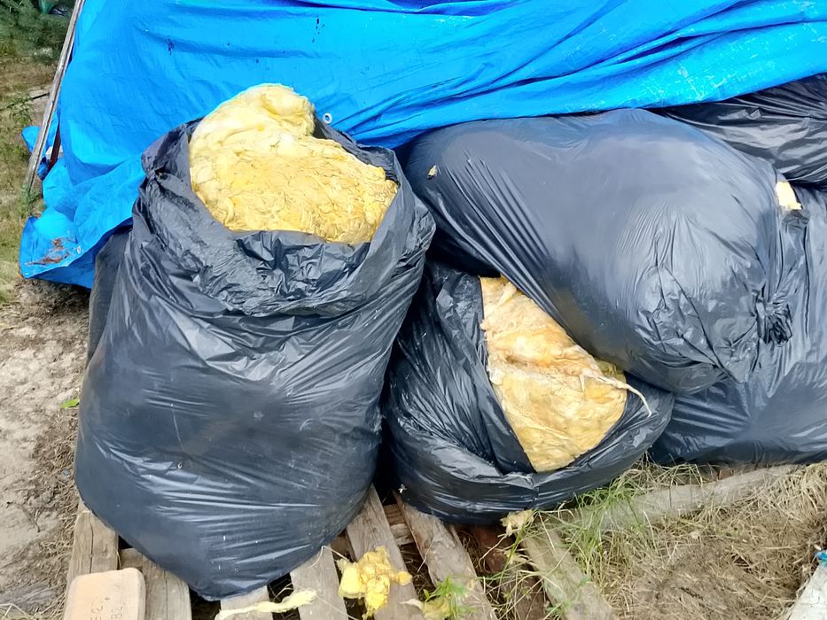 Wełna mineralna z demontażu