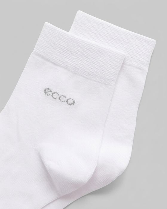 skarpetki ECCO Classic Ankle Cut, 3 Pack, do kostki, biały, EU 43-46