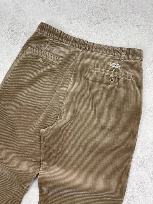 Кавові вінтажні вельветові брюки polo ralph lauren, штани, штаны