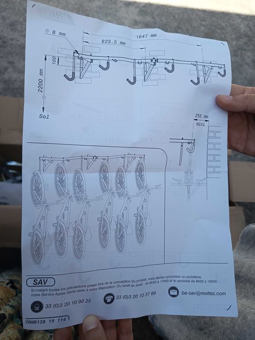 Suporte de parede bicicletas