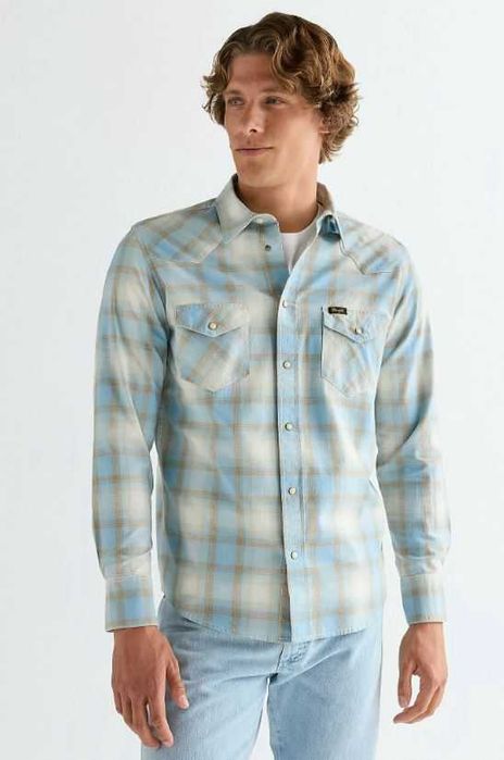 Koszula Wrangler WESTERN SHIRT 112378118 Blue Tan XL NOWA!
