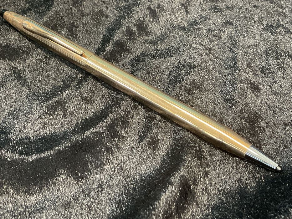 Lapiseira Cross 14 kilates rolled gold 13 cm