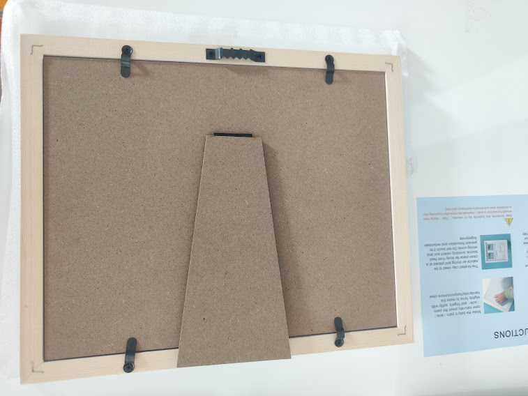 Viesap Odcisk dłoni i stopy dziecka, zestaw do odciskania gipsu  ramka