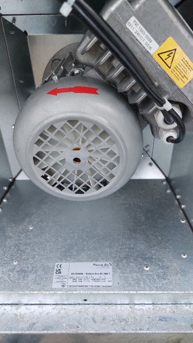 Ventilador extrator 3200 m3h Ar fumos tintas de estufas de pintura