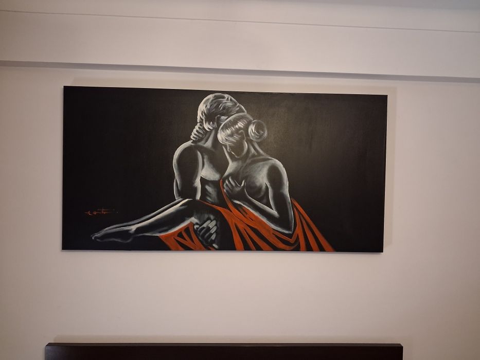 Tela 70x140 Nu, Casal, PretoVermelho