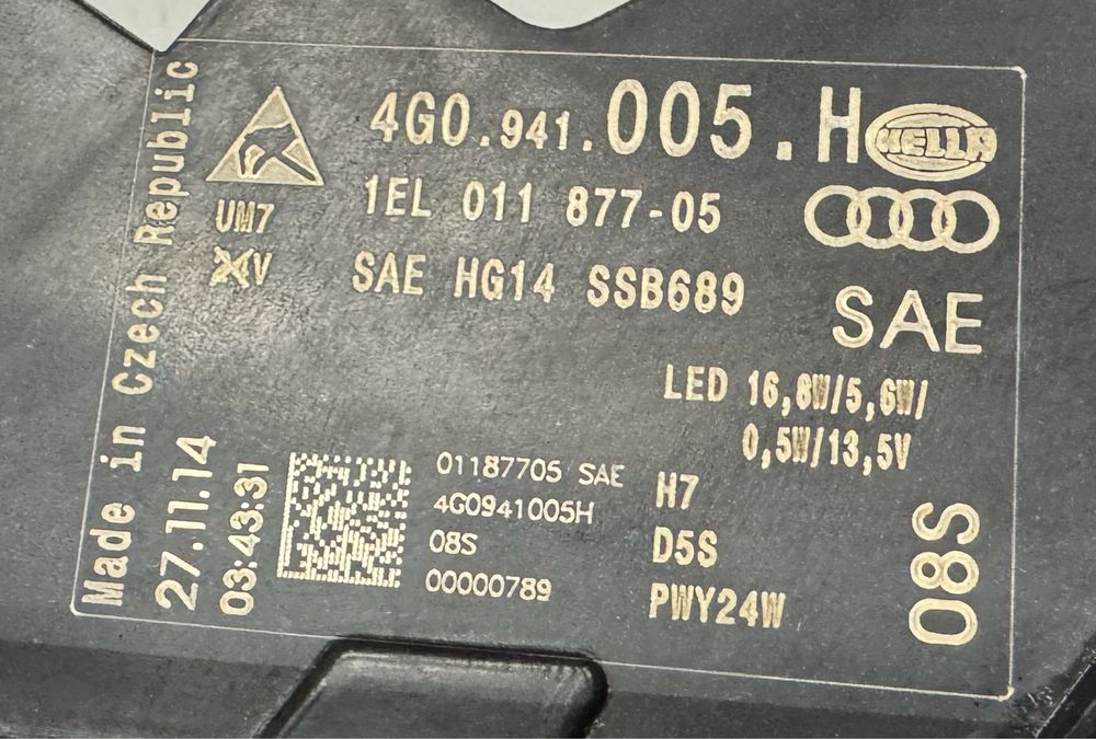 Фари audi a6 c7 2014-2018 рест фара audi a6 c7 фара ауді а6 с7 ксенон