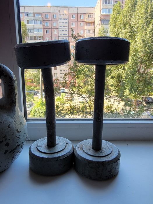 Гантели, для тяжелой атлетики , ролик гимнастический для преса и спины