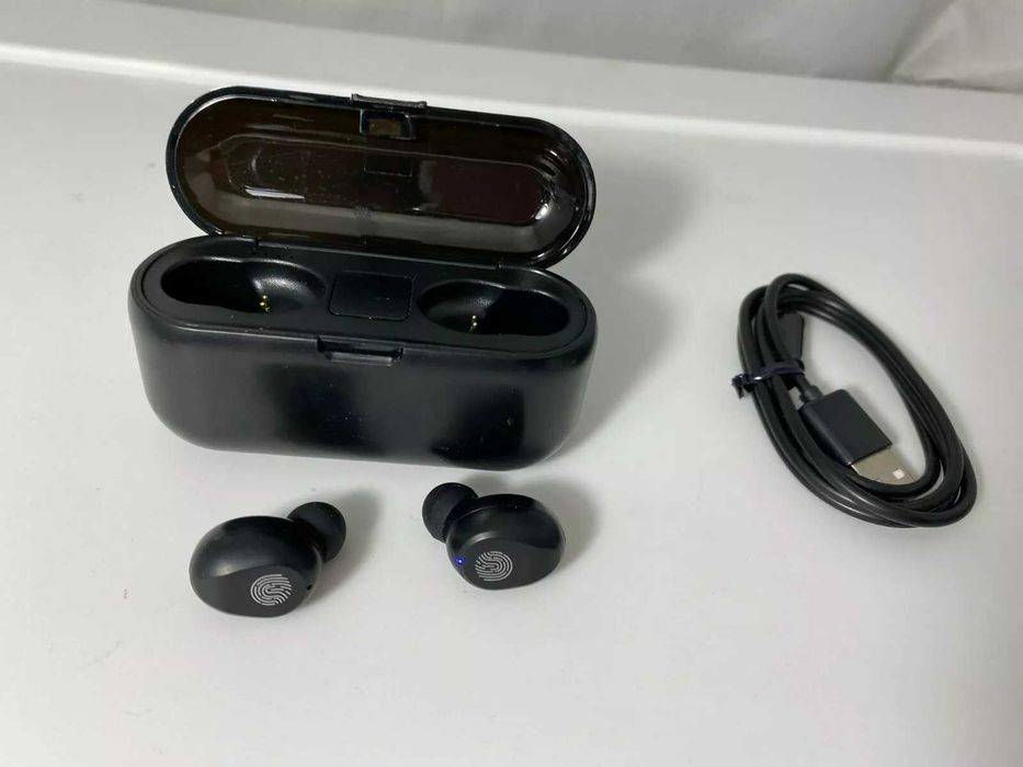 Fones de ouvido Bluetooth AMOI F9 Preto 5.0 sem fio Iphone Android