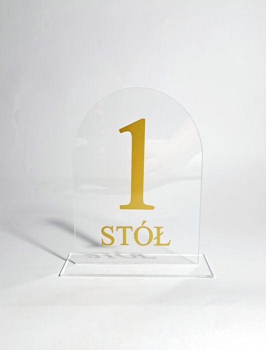 Numery stołów plan stołów plexi numeracja dekoracje wesele ślub
