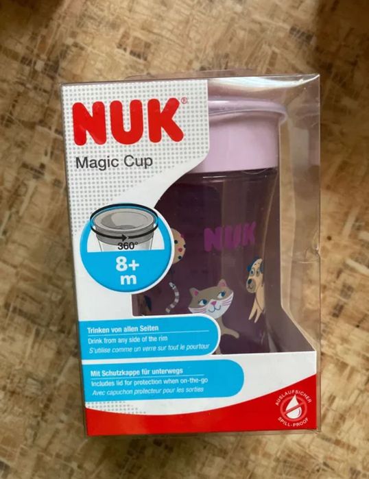Новые детские стаканы Nuk нові дитячі стакани нук 8+ місяці