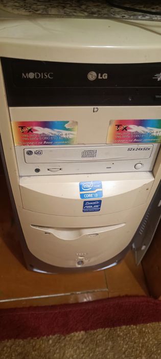 Компьютер стационарный ,Intel core i3 2100 CPU. 3.10GHz. клавиатура, мышь.