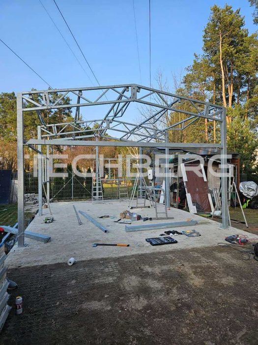 Garaż 5x7m | NA ZGŁOSZENIE | Konstrukcja Stalowa