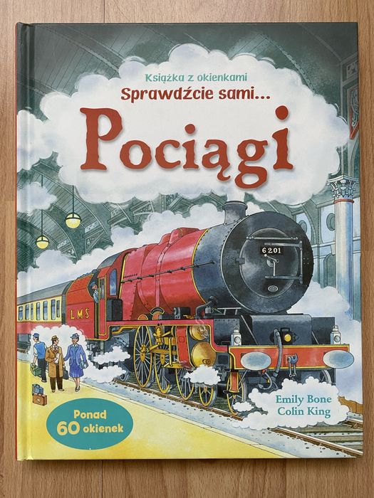 Książka z okienkami Sprawdźcie sami. Pociągi