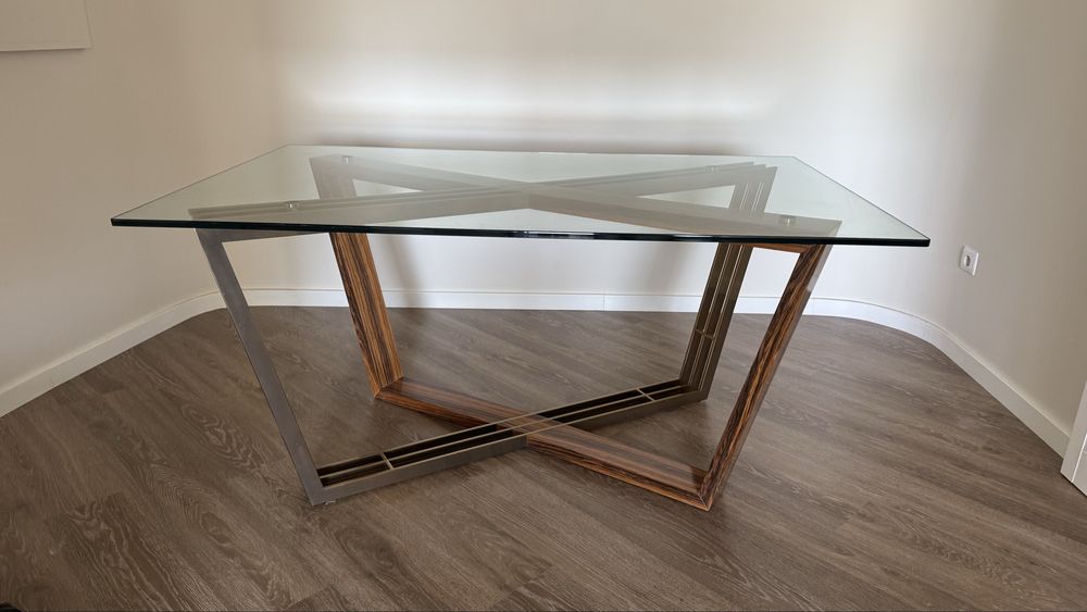 Mesa de sala tampo vidro