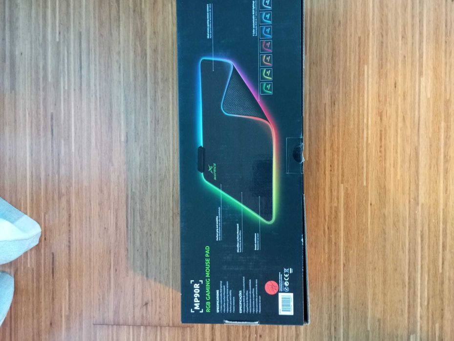 Tapete Rato Gaming Matrics XL MPR90 RGB Black