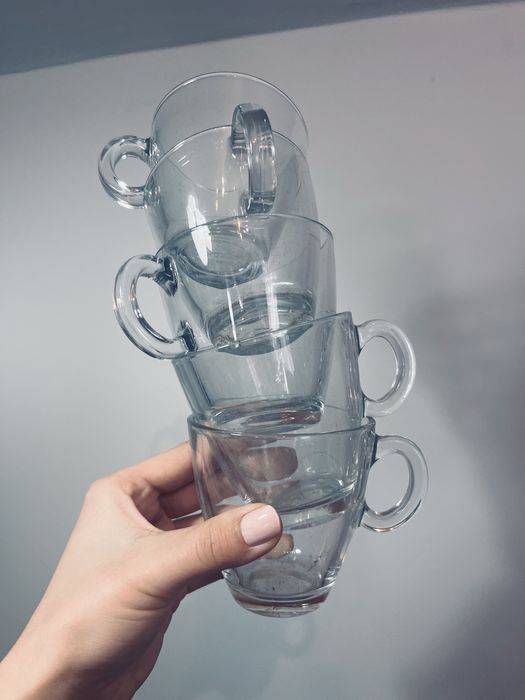 Szklane kubki szklanki 4 sztuk ikea