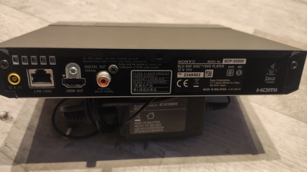 Bluray Sony BDP-S5500