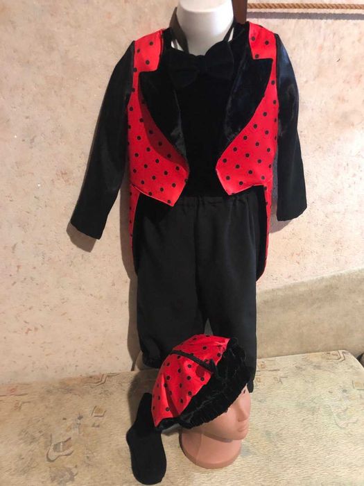 Карнавальний костюм для хлопчика Божа корівка, бедрик, сонечко