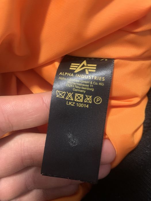 Бомбер Alpha industries N-2b b-15 зимний bomber