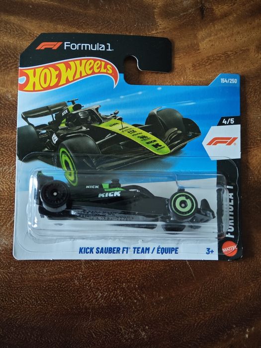 Nowy Kick Sauber F1 Team Hot Wheels model 154/250 kolekcja 2026 Formula 1 resorak zabawka dziecko