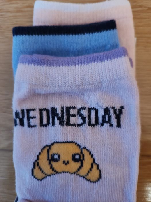 Nowe 7 par skarpetek dni tygodnia rozm. 31-34